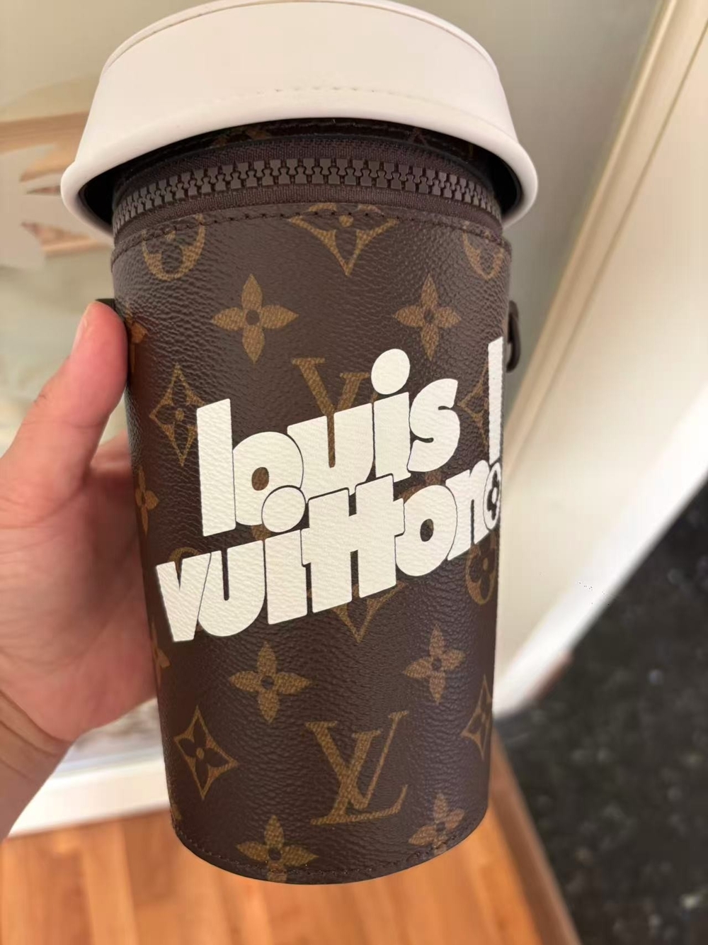 Louis Vuitton Brown Monogram Canvas Travel Cup Holder